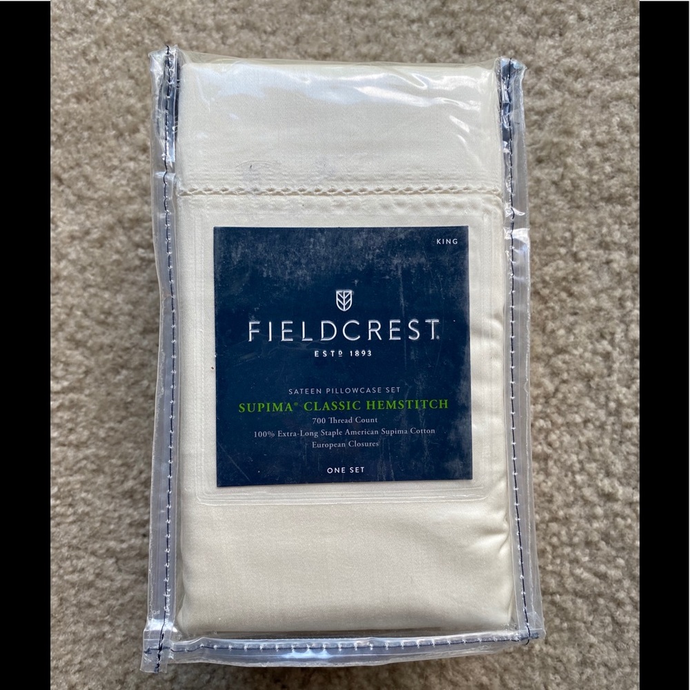 Supima classic henstitch pillowcase set